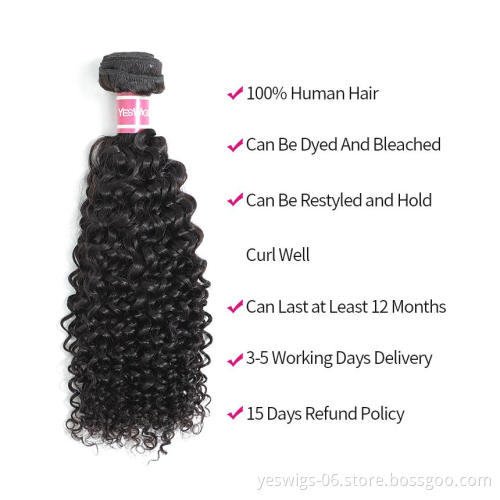 10A Brazilian Virgin Hair Kinky Curly Bundles 100% Unprocessed  Human Hair Weaves